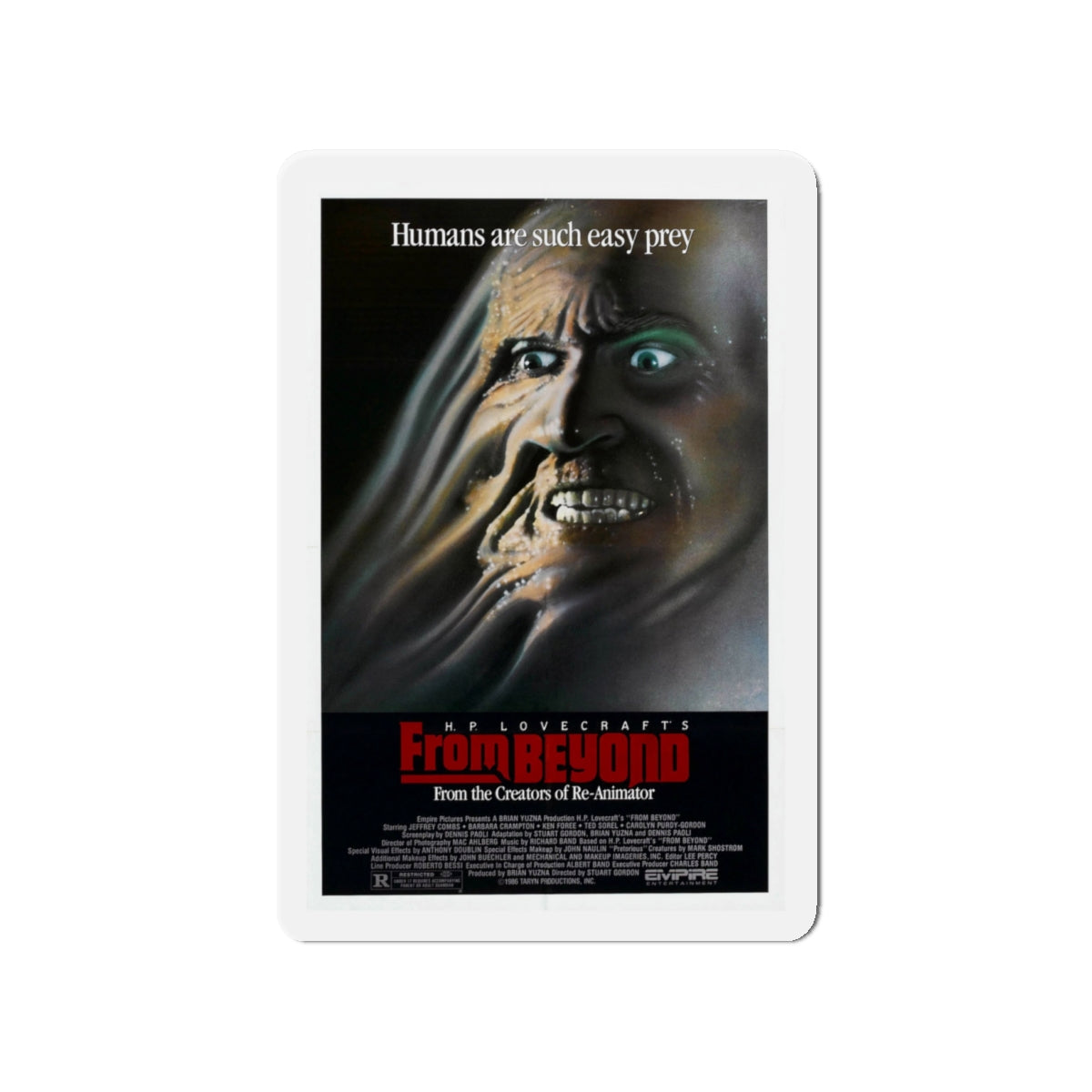 FROM BEYOND (2) 1986 Movie Poster - Die-Cut Magnet-4" x 4"-The Sticker Space