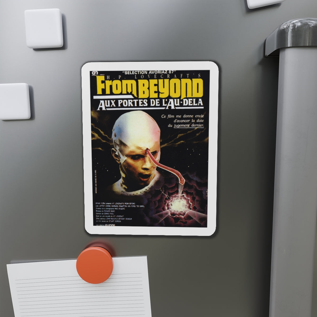 FROM BEYOND (FRENCH) 1986 Movie Poster - Die-Cut Magnet-The Sticker Space