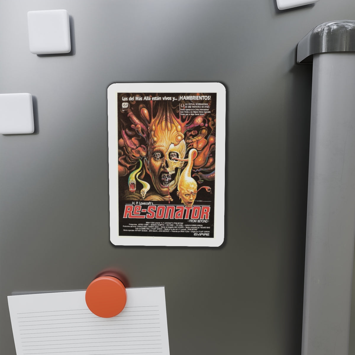 FROM BEYOND (SPANISH) 1986 Movie Poster - Die-Cut Magnet-The Sticker Space