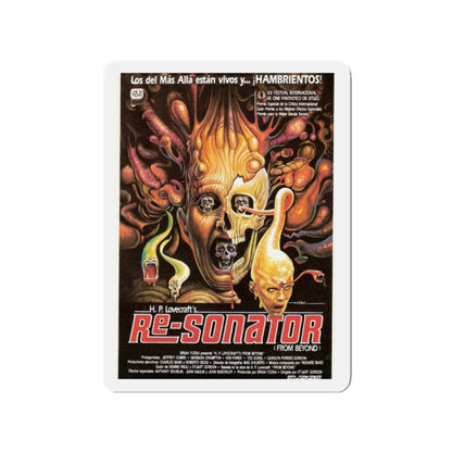 FROM BEYOND (SPANISH) 1986 Movie Poster - Die-Cut Magnet-2" x 2"-The Sticker Space