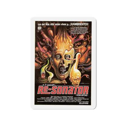 FROM BEYOND (SPANISH) 1986 Movie Poster - Die-Cut Magnet-3" x 3"-The Sticker Space