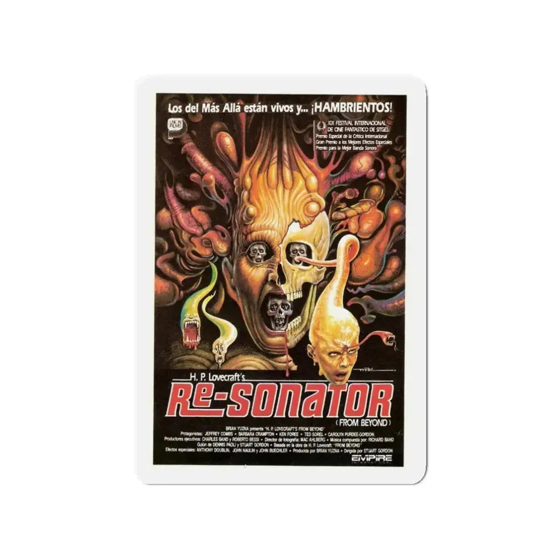 FROM BEYOND (SPANISH) 1986 Movie Poster - Refrigerator Magnet - The Sticker Space