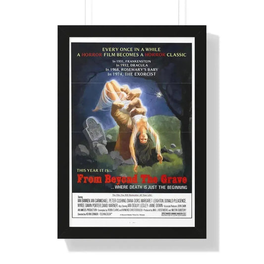 FROM BEYOND THE GRAVE (2) 1974 - Framed Movie Poster 16″ x 24″ Black - The Sticker Space