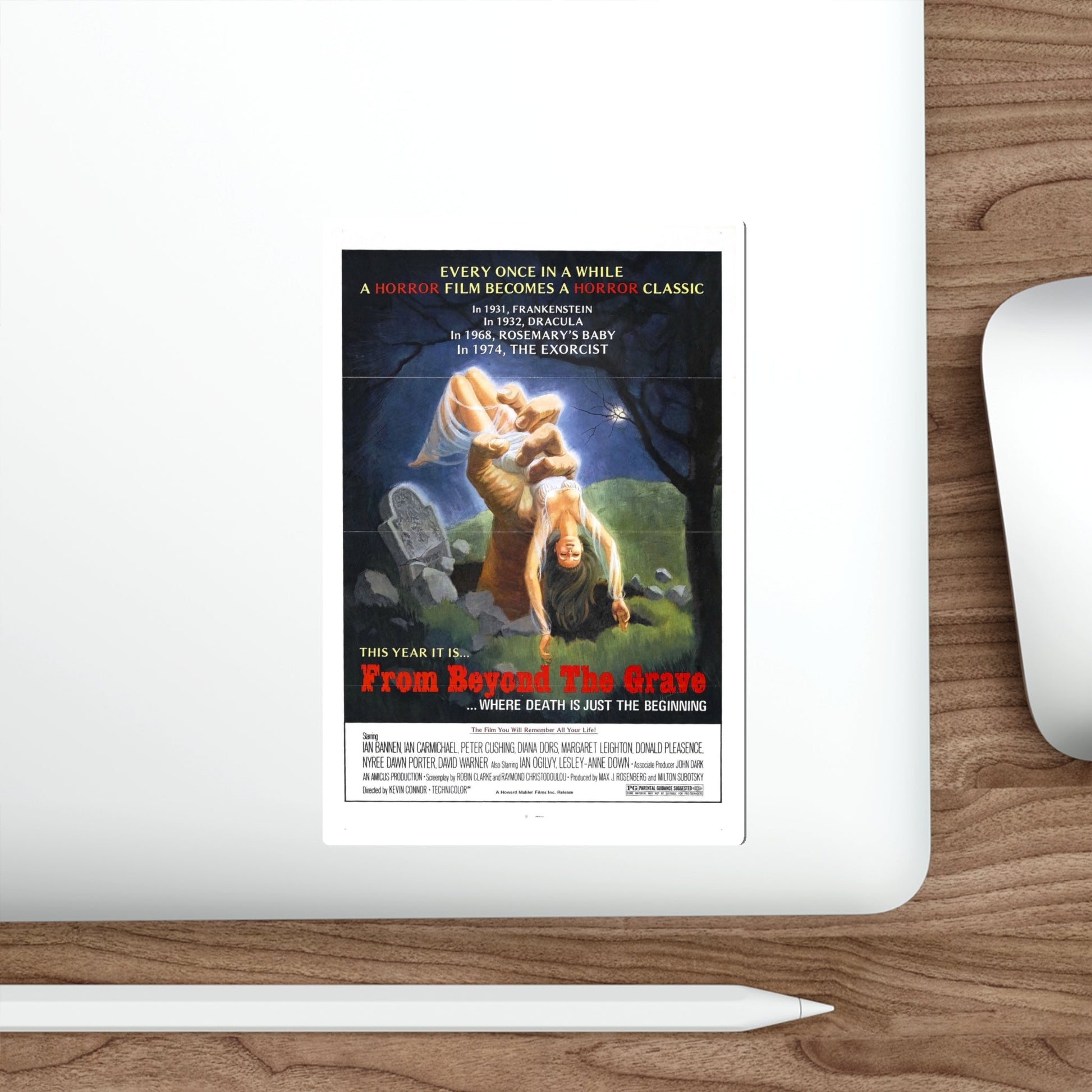 FROM BEYOND THE GRAVE (2) 1974 Movie Poster STICKER Vinyl Die-Cut Decal-The Sticker Space