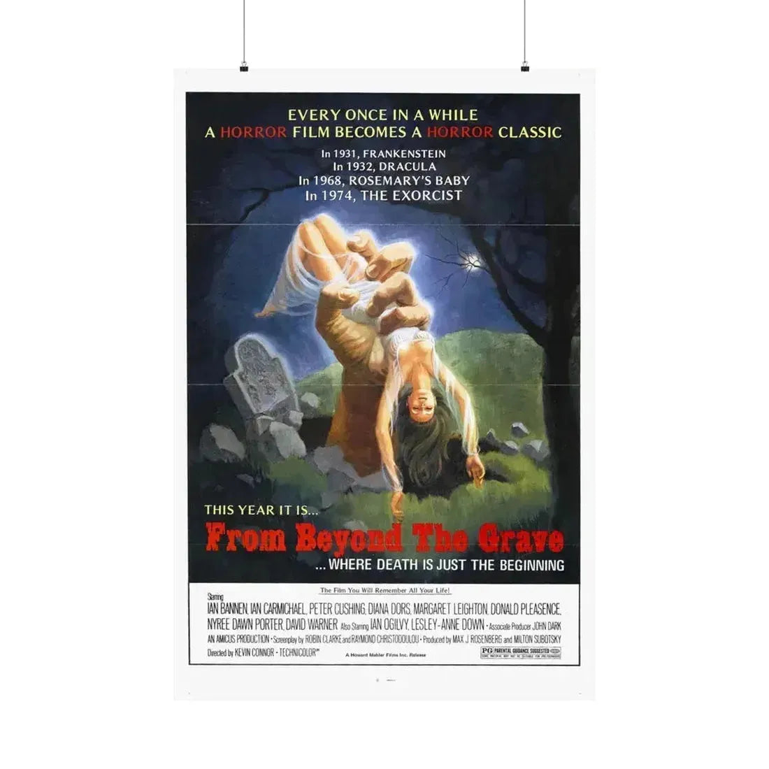 FROM BEYOND THE GRAVE (2) 1974 - Paper Movie Poster 36" x 54" Matte - The Sticker Space