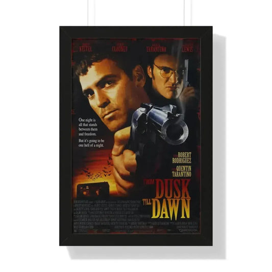 FROM DUSK TILL DAWN 1996 - Framed Movie Poster 16″ x 24″ Black - The Sticker Space