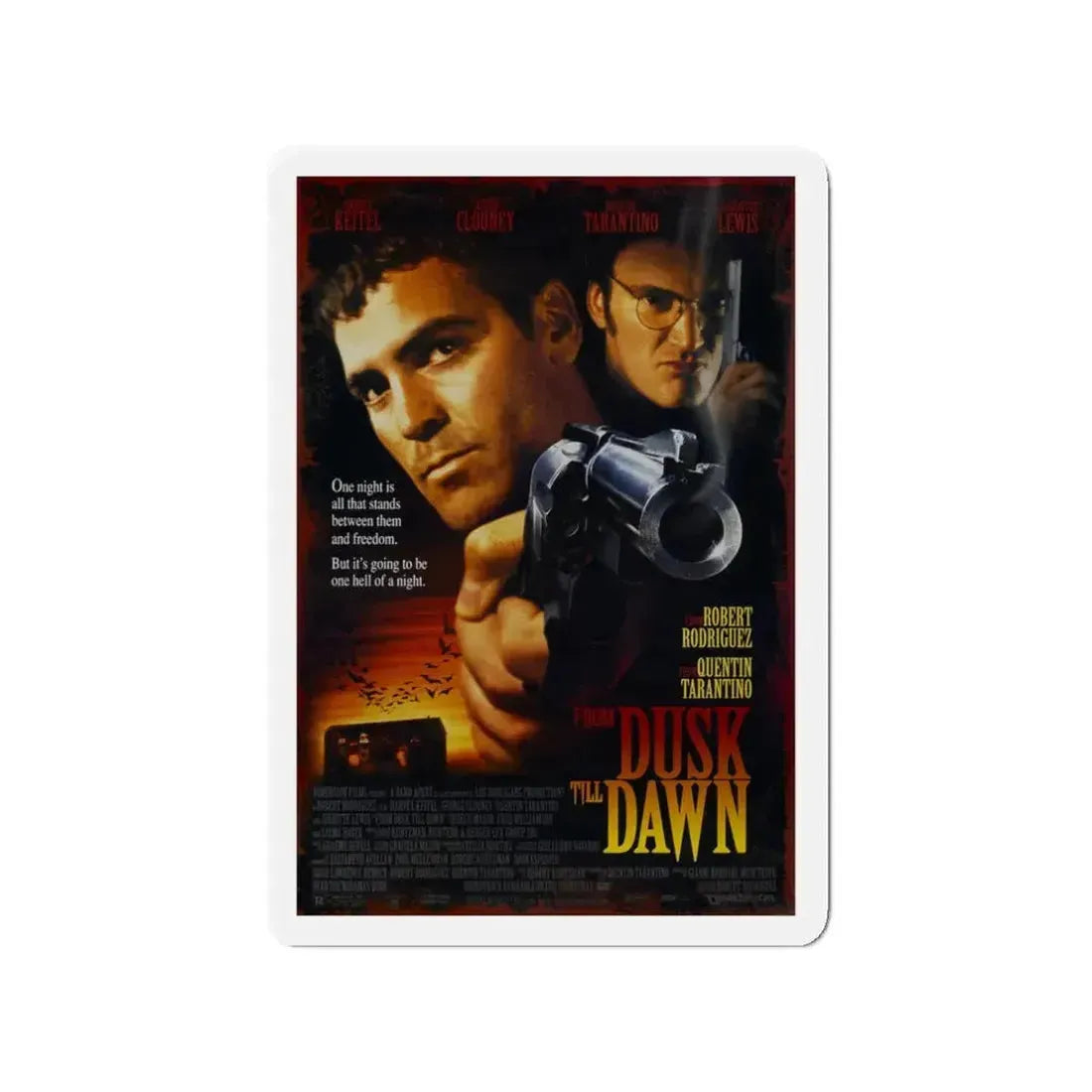 FROM DUSK TILL DAWN 1996 Movie Poster - Refrigerator Magnet 3 Inch - The Sticker Space