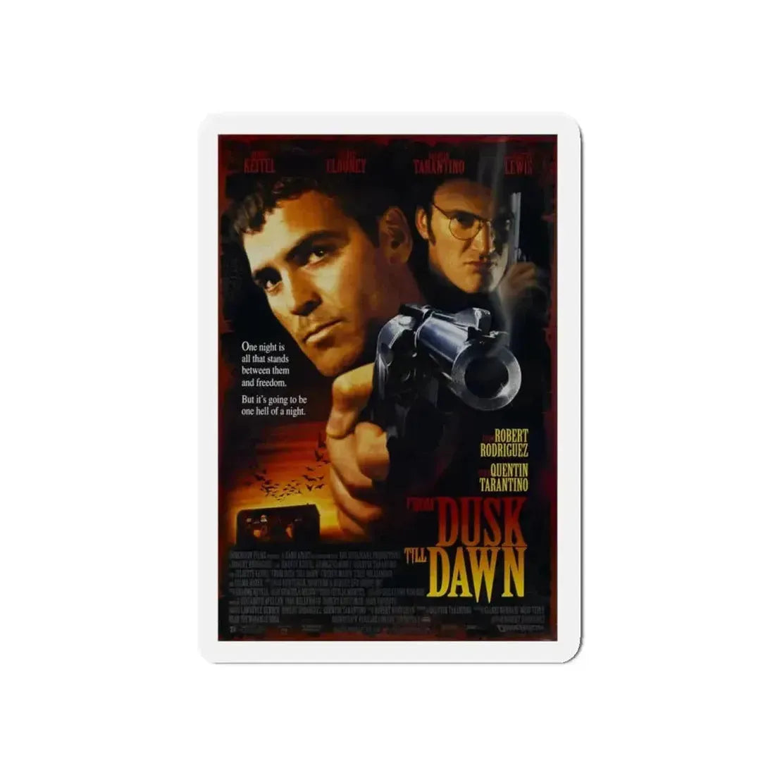 FROM DUSK TILL DAWN 1996 Movie Poster - Refrigerator Magnet - The Sticker Space