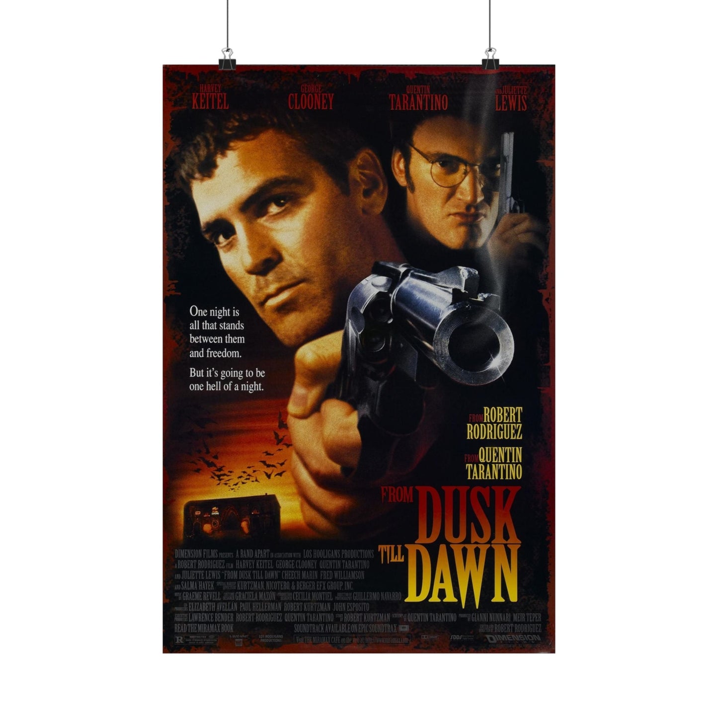 FROM DUSK TILL DAWN 1996 - Paper Movie Poster-16″ x 24″-The Sticker Space