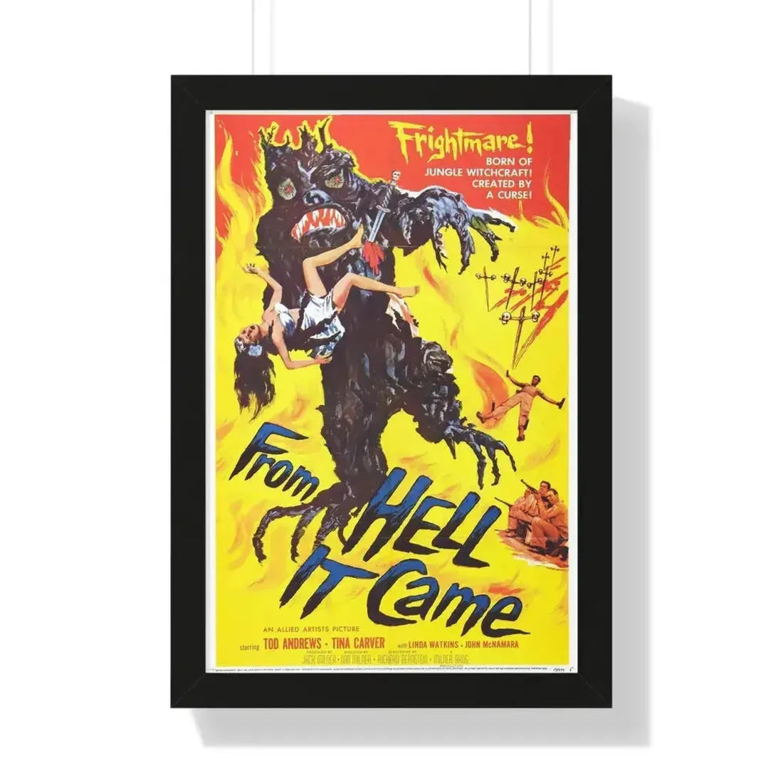 FROM HELL IT CAME 1957 - Framed Movie Poster - The Sticker Space