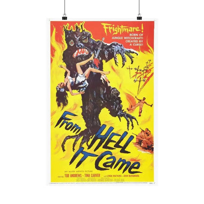 FROM HELL IT CAME 1957 - Paper Movie Poster 16″ x 24″ Matte - The Sticker Space