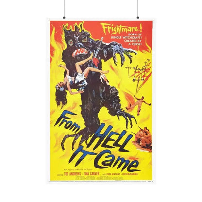 FROM HELL IT CAME 1957 - Paper Movie Poster 36" x 54" Matte - The Sticker Space