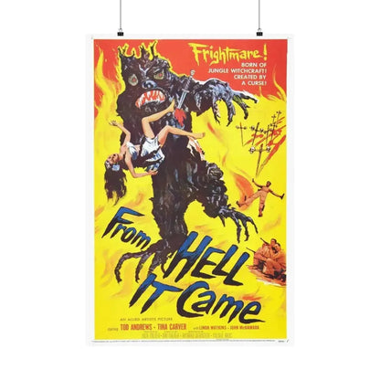 FROM HELL IT CAME 1957 - Paper Movie Poster - The Sticker Space