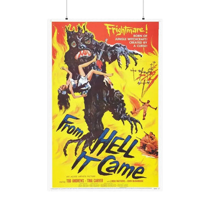 FROM HELL IT CAME 1957 - Paper Movie Poster - The Sticker Space