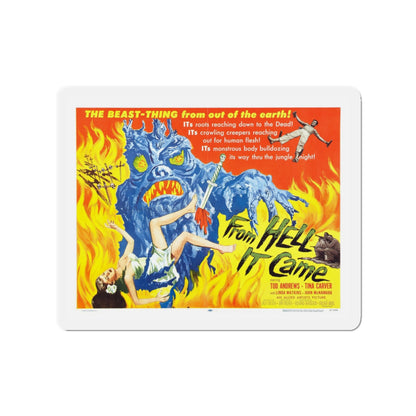 FROM HELL IT CAME (2) 1957 Movie Poster - Die-Cut Magnet-3" x 3"-The Sticker Space