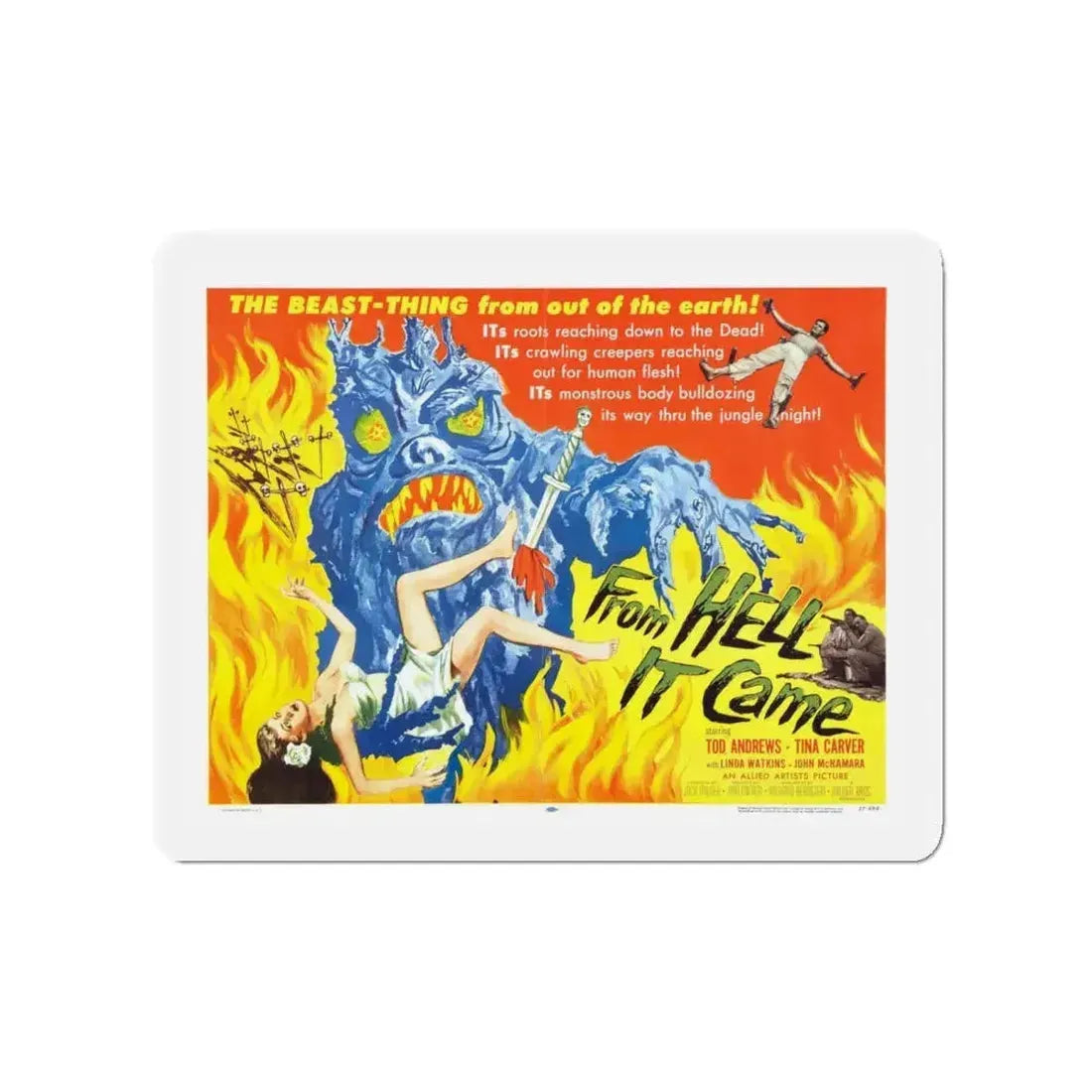 FROM HELL IT CAME (2) 1957 Movie Poster - Refrigerator Magnet - The Sticker Space