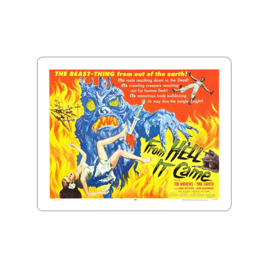 FROM HELL IT CAME (2) 1957 Movie Poster STICKER Vinyl Die-Cut Decal-2 Inch-The Sticker Space