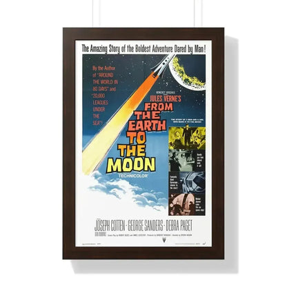 FROM THE EARTH TO THE MOON 1958 - Framed Movie Poster - The Sticker Space