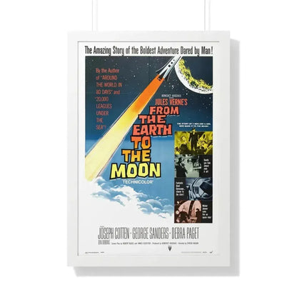 FROM THE EARTH TO THE MOON 1958 - Framed Movie Poster - The Sticker Space