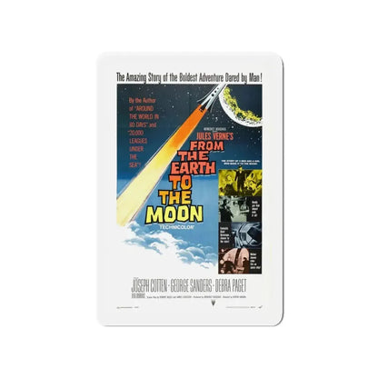 FROM THE EARTH TO THE MOON 1958 Movie Poster - Refrigerator Magnet 4 Inch - The Sticker Space