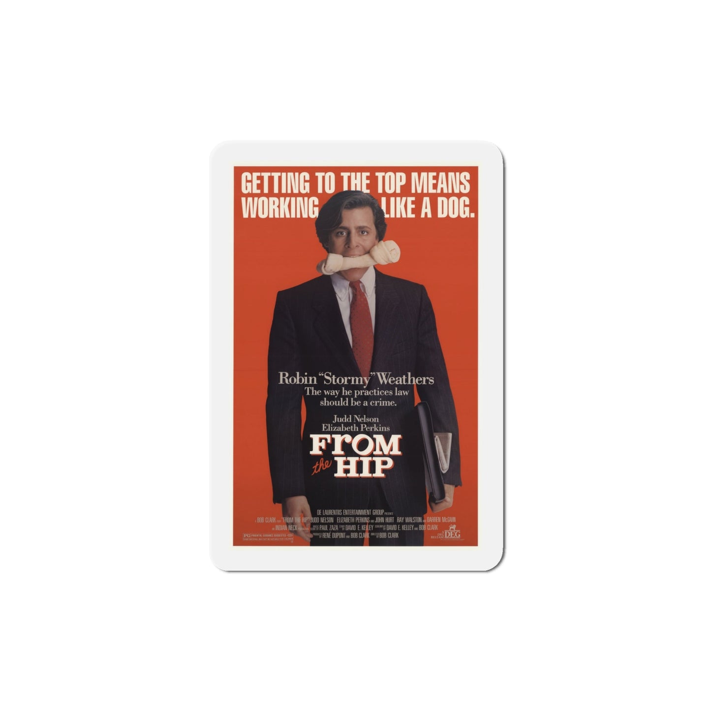 From the Hip 1987 Movie Poster Die-Cut Magnet-4" x 4"-The Sticker Space