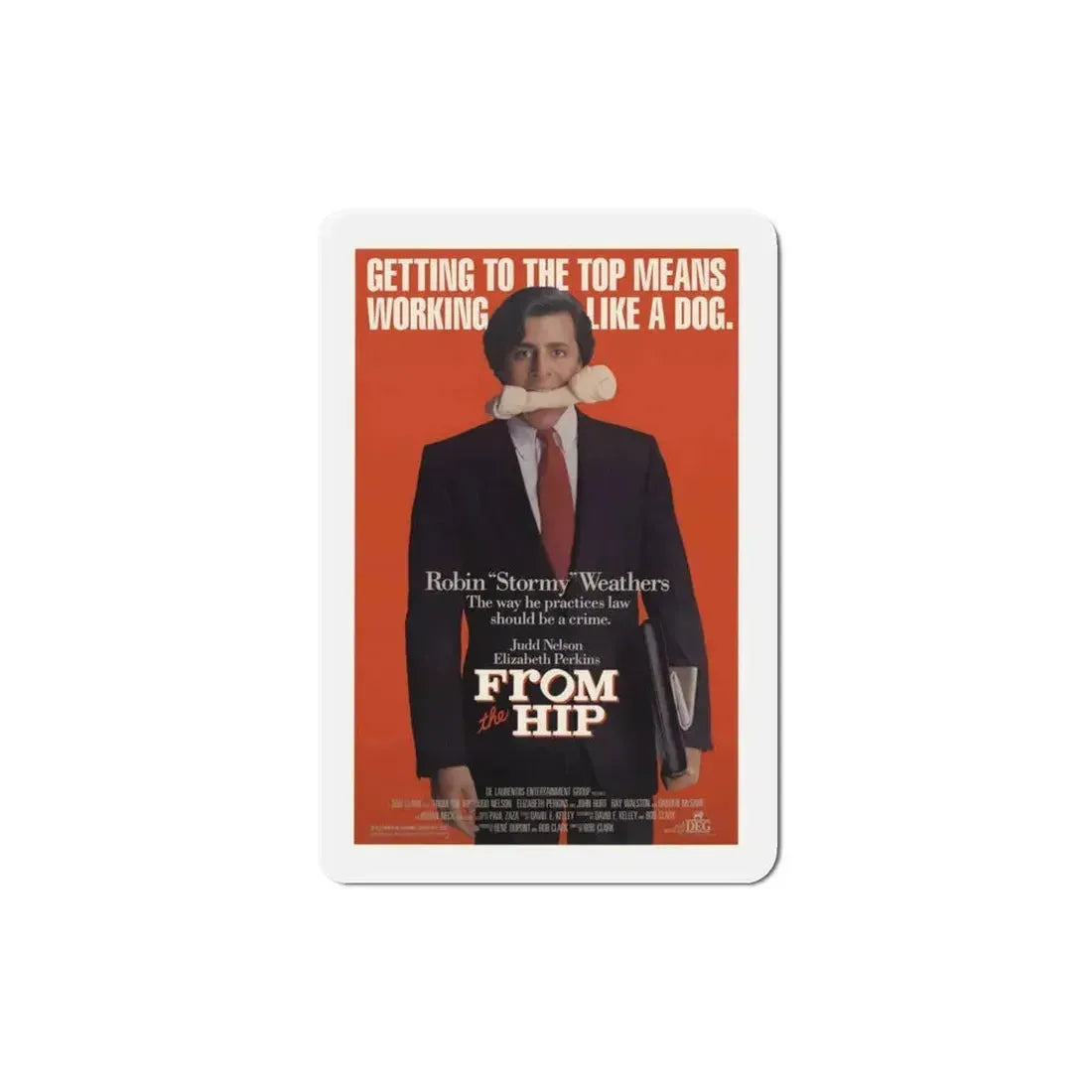 From the Hip 1987 Movie Poster Refrigerator Magnet 3 Inch - The Sticker Space