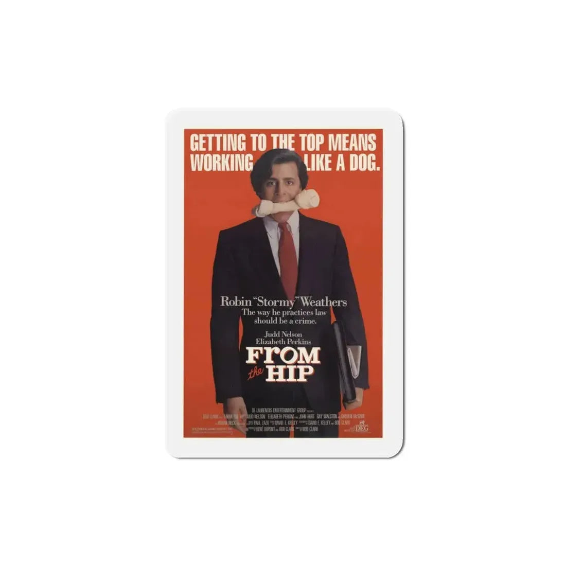 From the Hip 1987 Movie Poster Refrigerator Magnet 3 Inch - The Sticker Space