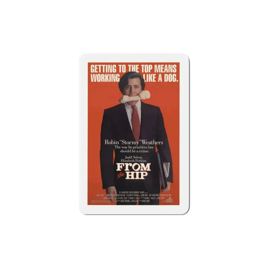 From the Hip 1987 Movie Poster Refrigerator Magnet 4 Inch - The Sticker Space