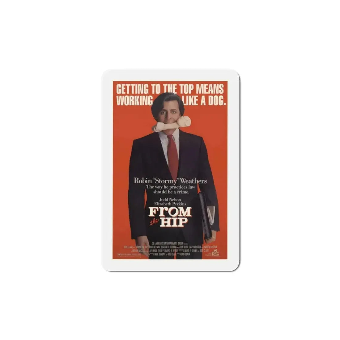 From the Hip 1987 Movie Poster Refrigerator Magnet - The Sticker Space