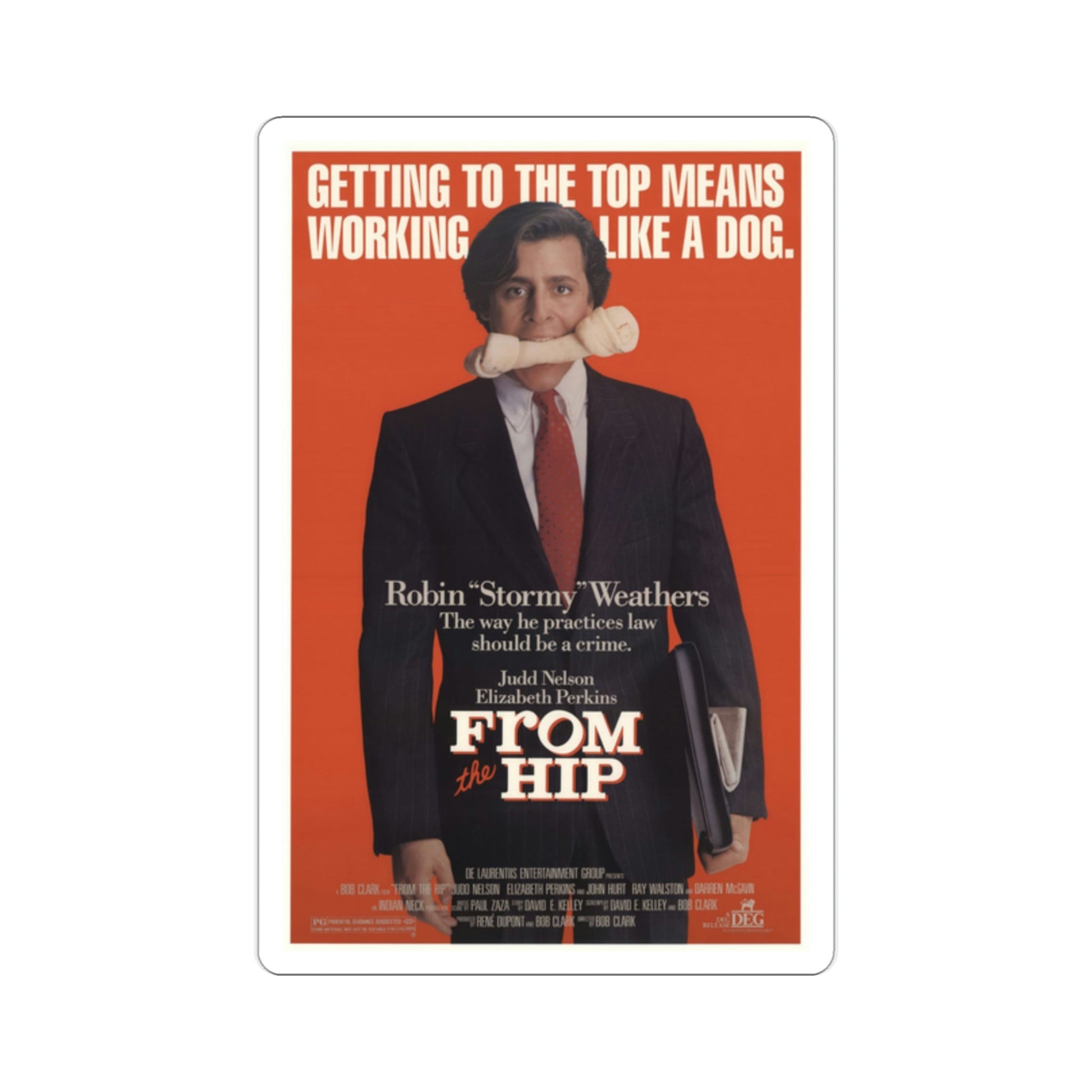 From the Hip 1987 Movie Poster STICKER Vinyl Die-Cut Decal-2 Inch-The Sticker Space