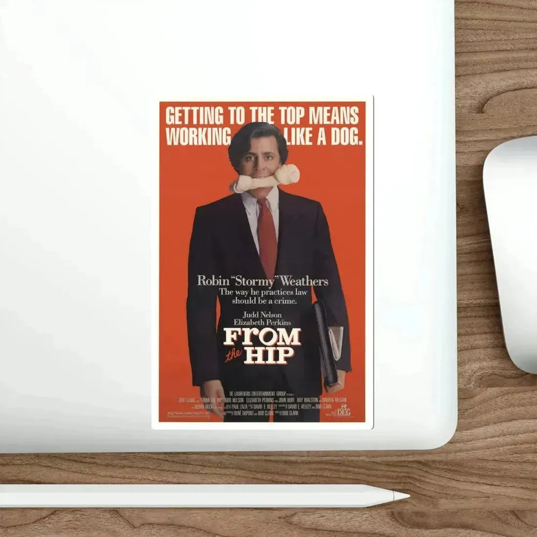 From the Hip 1987 Movie Poster STICKER Vinyl Die-Cut Decal - The Sticker Space