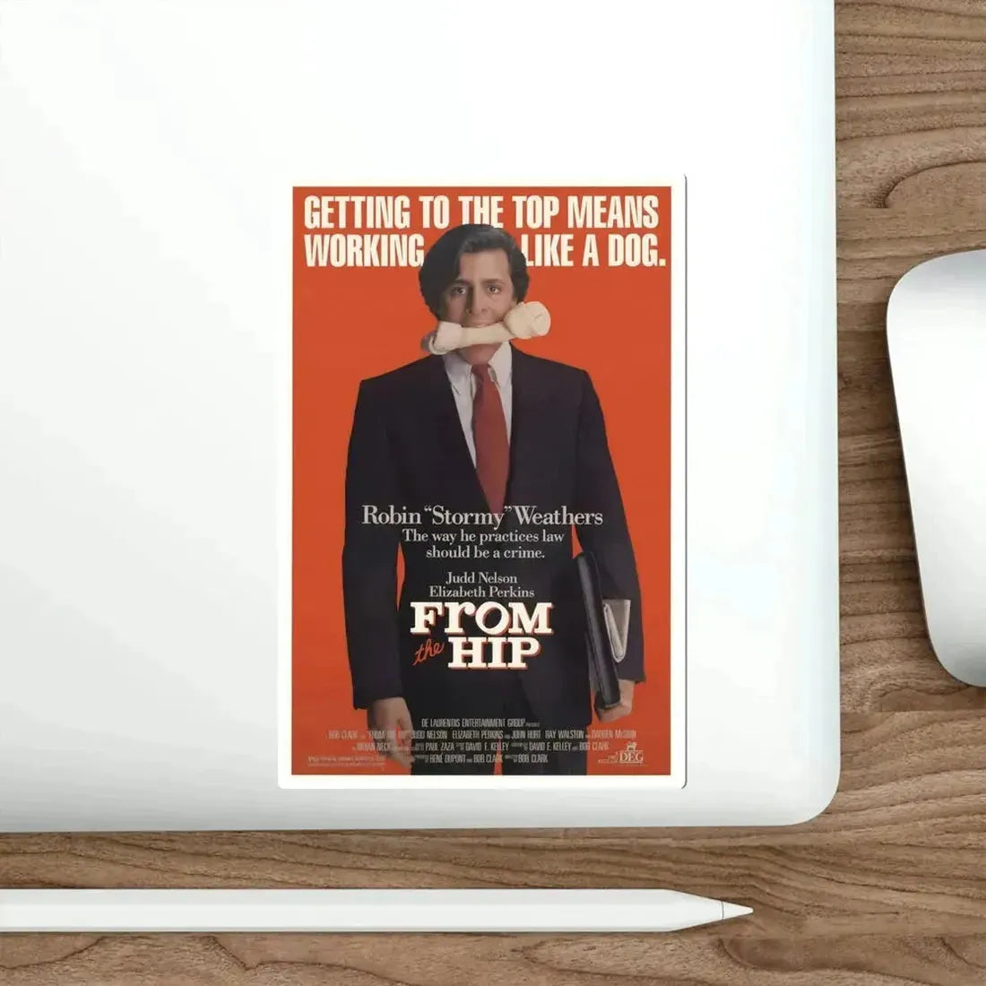 From the Hip 1987 Movie Poster STICKER Vinyl Die-Cut Decal - The Sticker Space