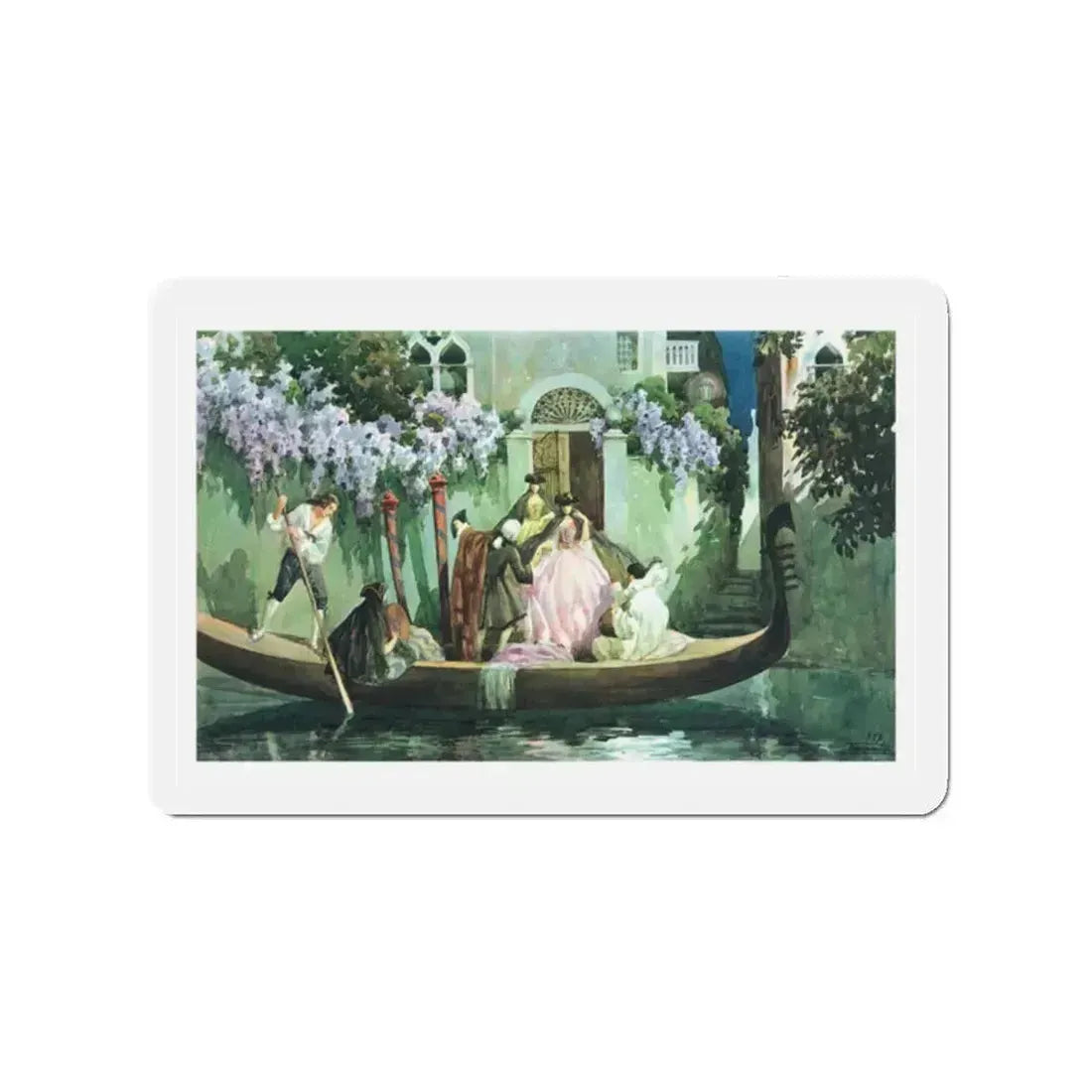 From The Illustrated London News, 1928 (Magazine Illustration) Refrigerator Magnet 2 Inch Die-Cut - The Sticker Space