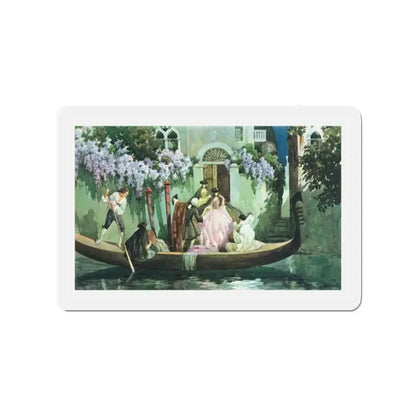 From The Illustrated London News, 1928 (Magazine Illustration) Refrigerator Magnet 2 Inch Die-Cut - The Sticker Space