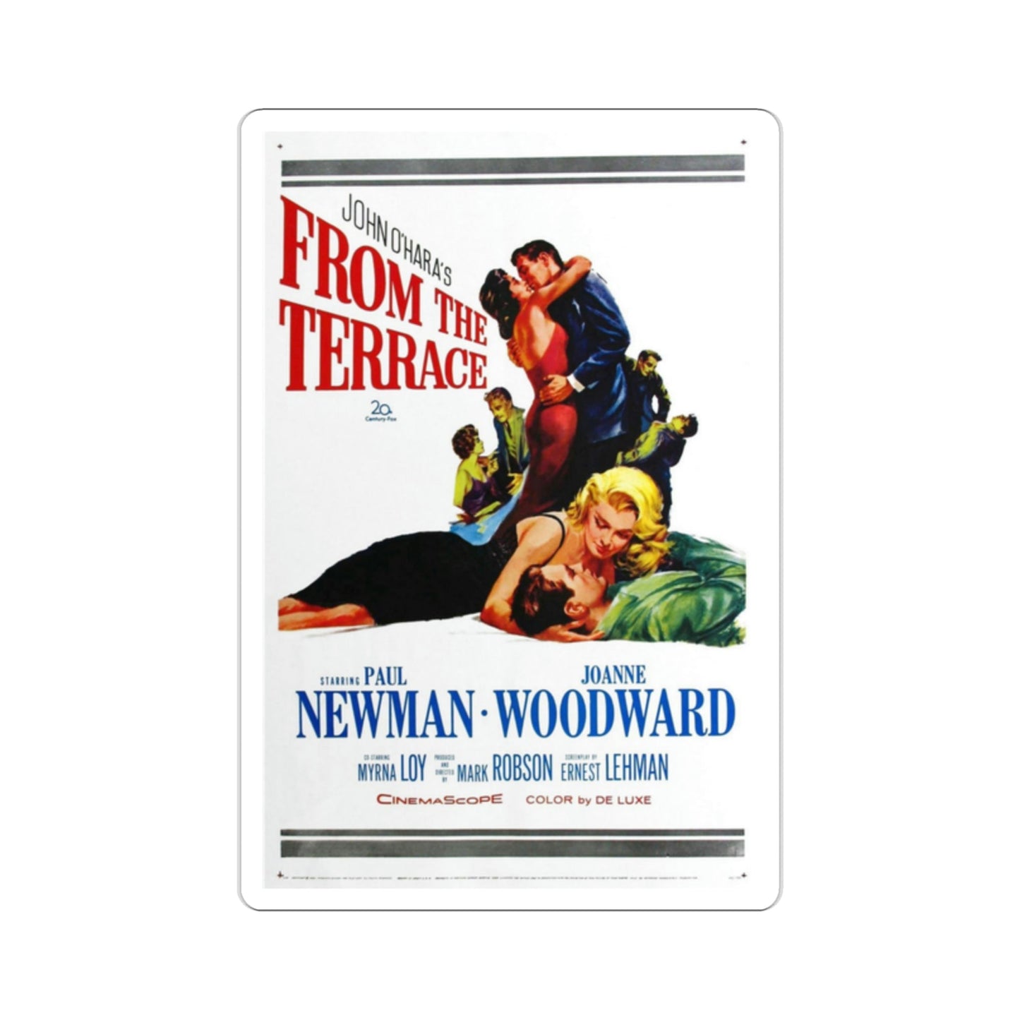 From the Terrace 1960 Movie Poster STICKER Vinyl Die-Cut Decal-2 Inch-The Sticker Space