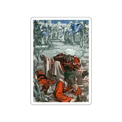 From Whence Cometh My Help (1), Good Housekeeping, December 1931 (Magazine Illustration) STICKER Vinyl Die-Cut Decal White Die-Cut 5 Inch - The Sticker Space