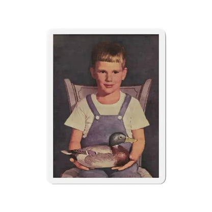 Front Cover, Woman's Day, February 1949 (Magazine Illustration) Refrigerator Magnet - The Sticker Space