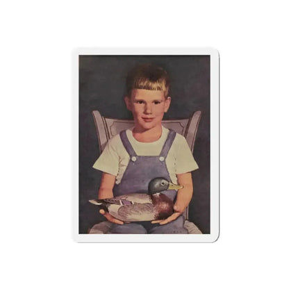 Front Cover, Woman's Day, February 1949 (Magazine Illustration) Refrigerator Magnet - The Sticker Space