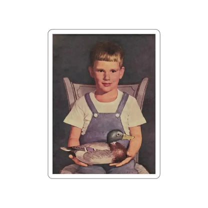 Front Cover, Woman's Day, February 1949 (Magazine Illustration) STICKER Vinyl Die-Cut Decal - The Sticker Space