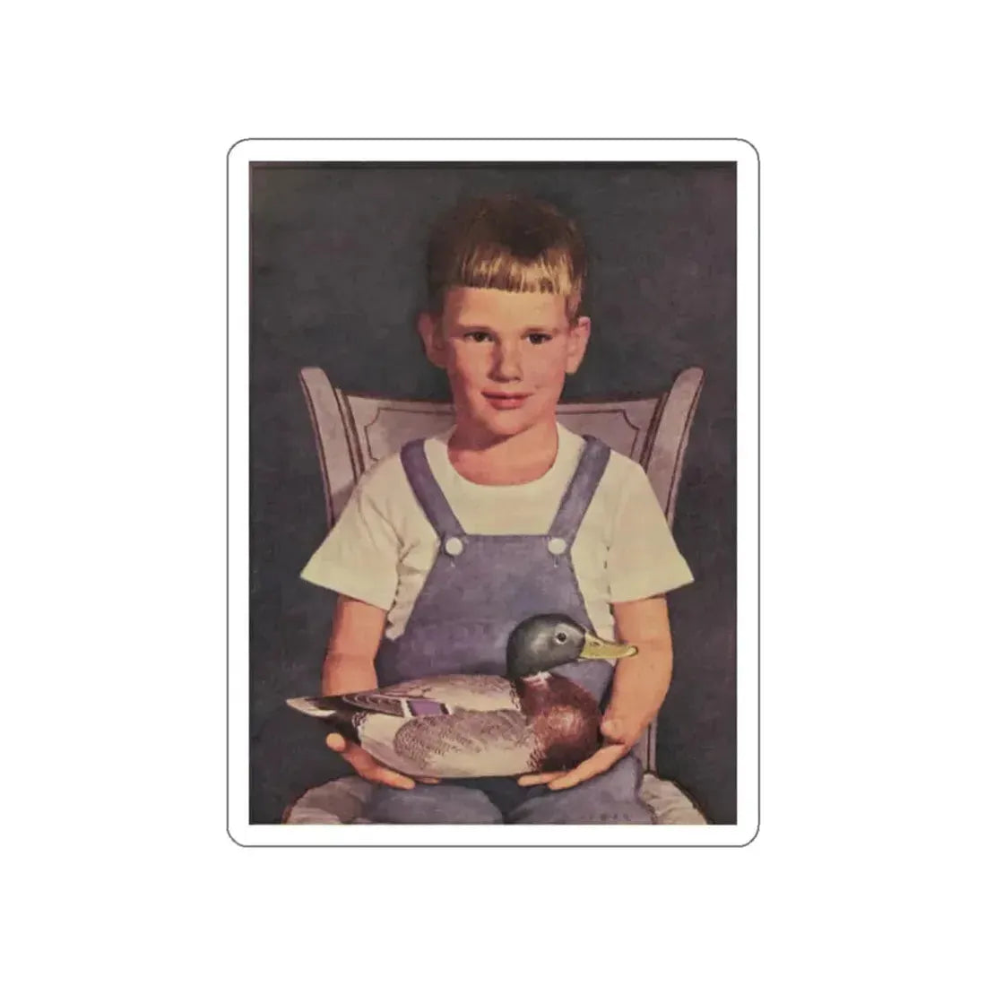 Front Cover, Woman's Day, February 1949 (Magazine Illustration) STICKER Vinyl Die-Cut Decal White Die-Cut 2 Inch - The Sticker Space