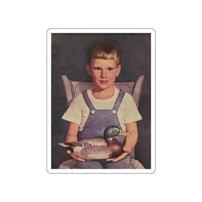 Front Cover, Woman's Day, February 1949 (Magazine Illustration) STICKER Vinyl Die-Cut Decal White Die-Cut 4 Inch - The Sticker Space