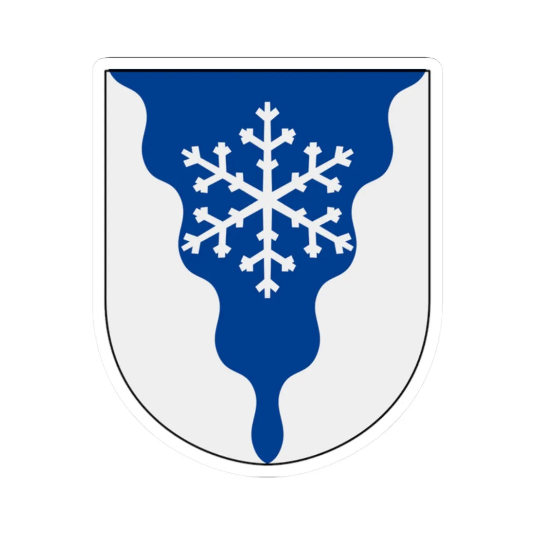 Frostviken vapen (Sweden) (Coat of Arms) STICKER Vinyl Kiss-Cut Decal 2 Inch White - The Sticker Space
