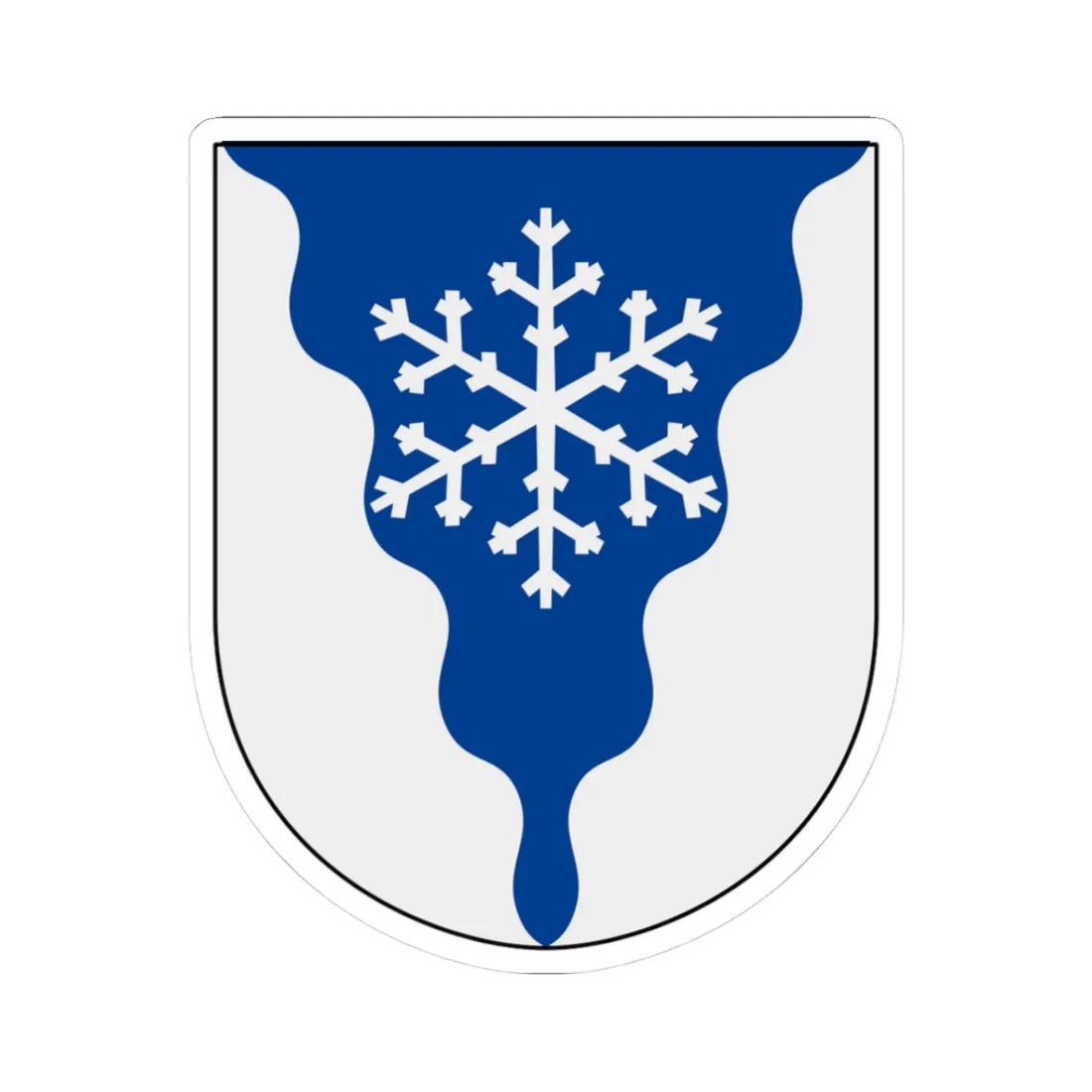 Frostviken vapen (Sweden) (Coat of Arms) STICKER Vinyl Kiss-Cut Decal 3 Inch White - The Sticker Space