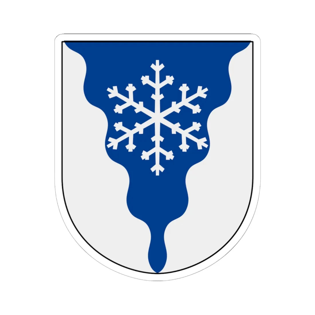Frostviken vapen (Sweden) (Coat of Arms) STICKER Vinyl Kiss-Cut Decal 6 Inch White - The Sticker Space