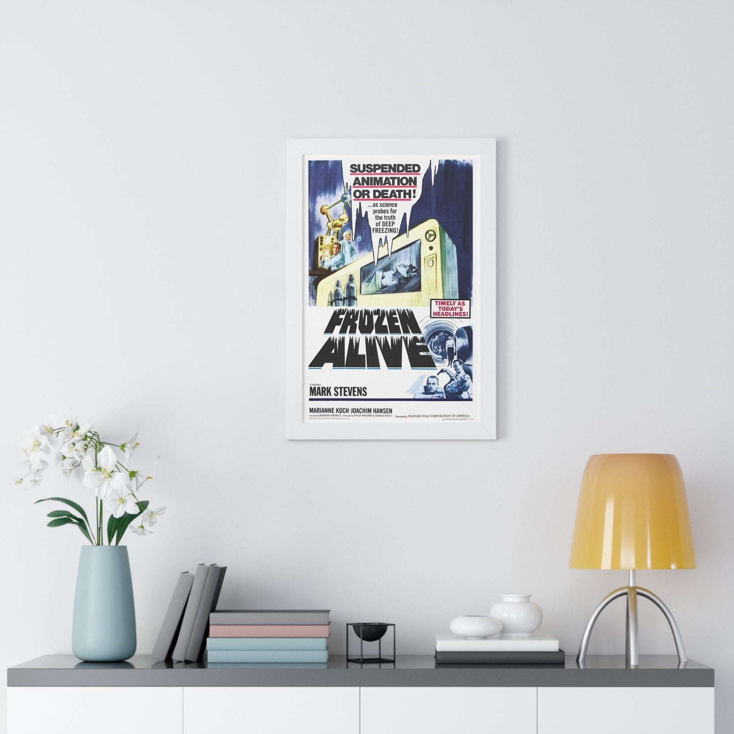 FROZEN ALIVE 1964 - Framed Movie Poster-The Sticker Space