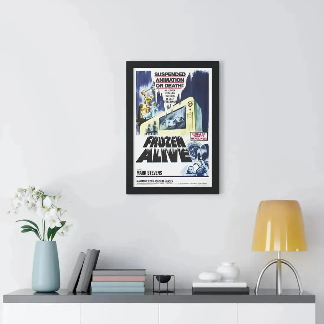 FROZEN ALIVE 1964 - Framed Movie Poster - The Sticker Space