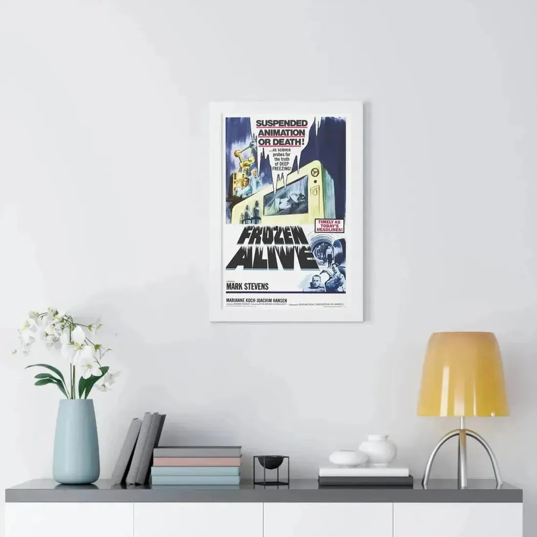 FROZEN ALIVE 1964 - Framed Movie Poster - The Sticker Space