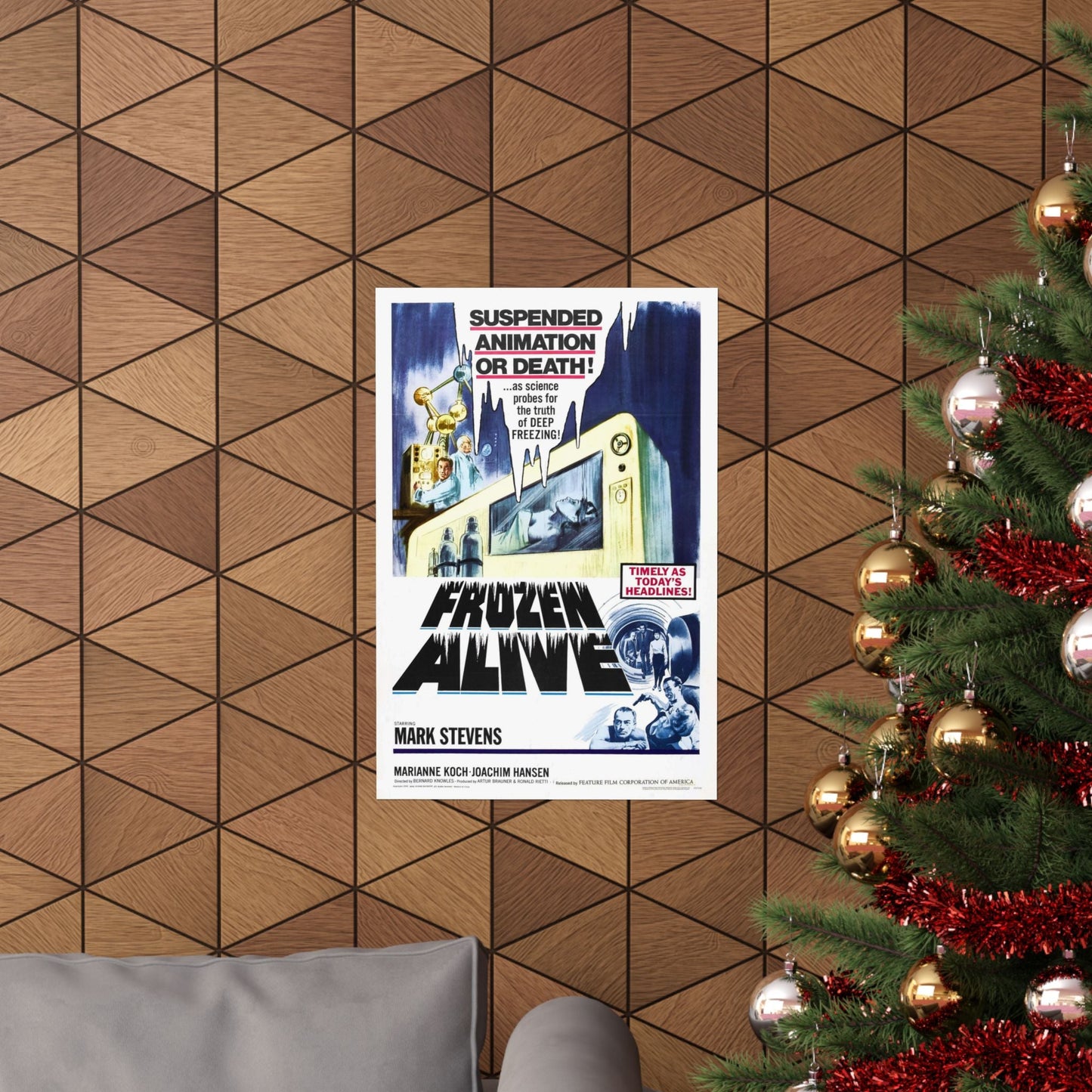 FROZEN ALIVE 1964 - Paper Movie Poster-The Sticker Space