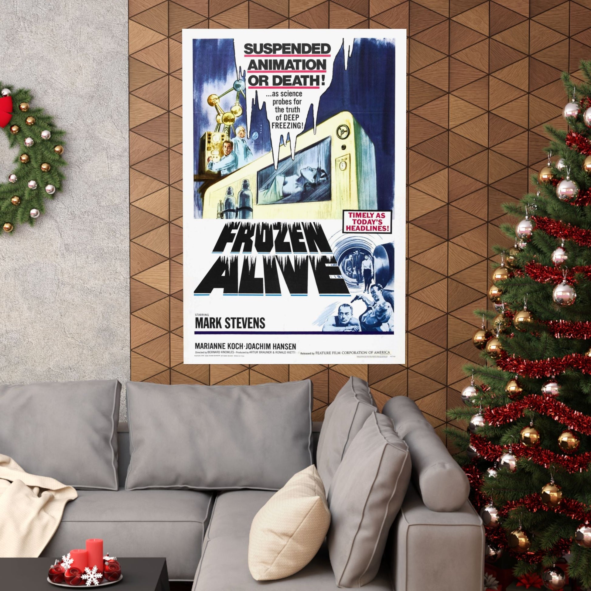 FROZEN ALIVE 1964 - Paper Movie Poster-The Sticker Space