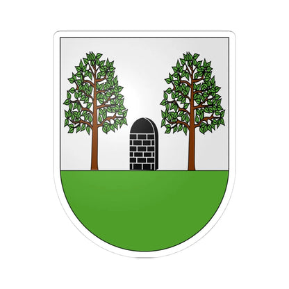 Fräschels-coat of arms (Switzerland) (Coat of Arms) STICKER Vinyl Kiss-Cut Decal 4 Inch White - The Sticker Space